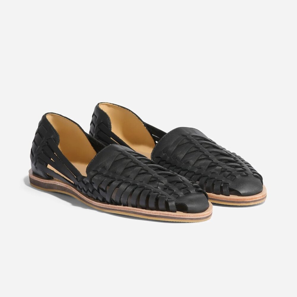Nisolo Men's Huarache Sandal Black - Picture 2 of 9